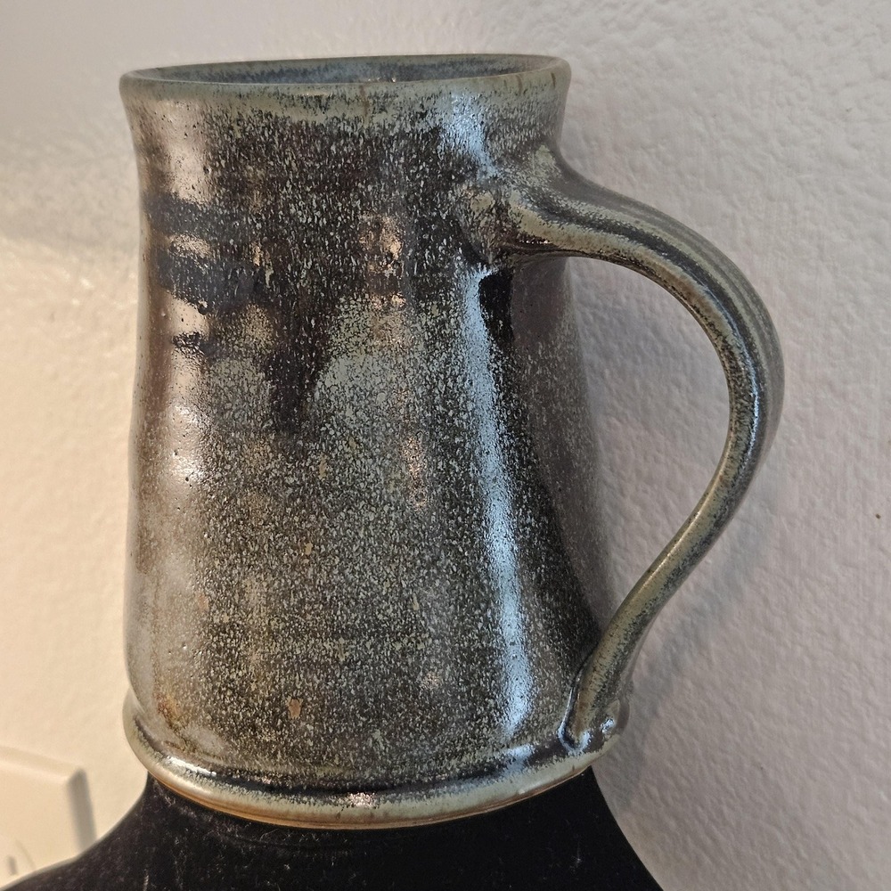 Handcrafted Pottery Mug Unique Glaze‎ Finish Stoneware Coffee Cup 16oz